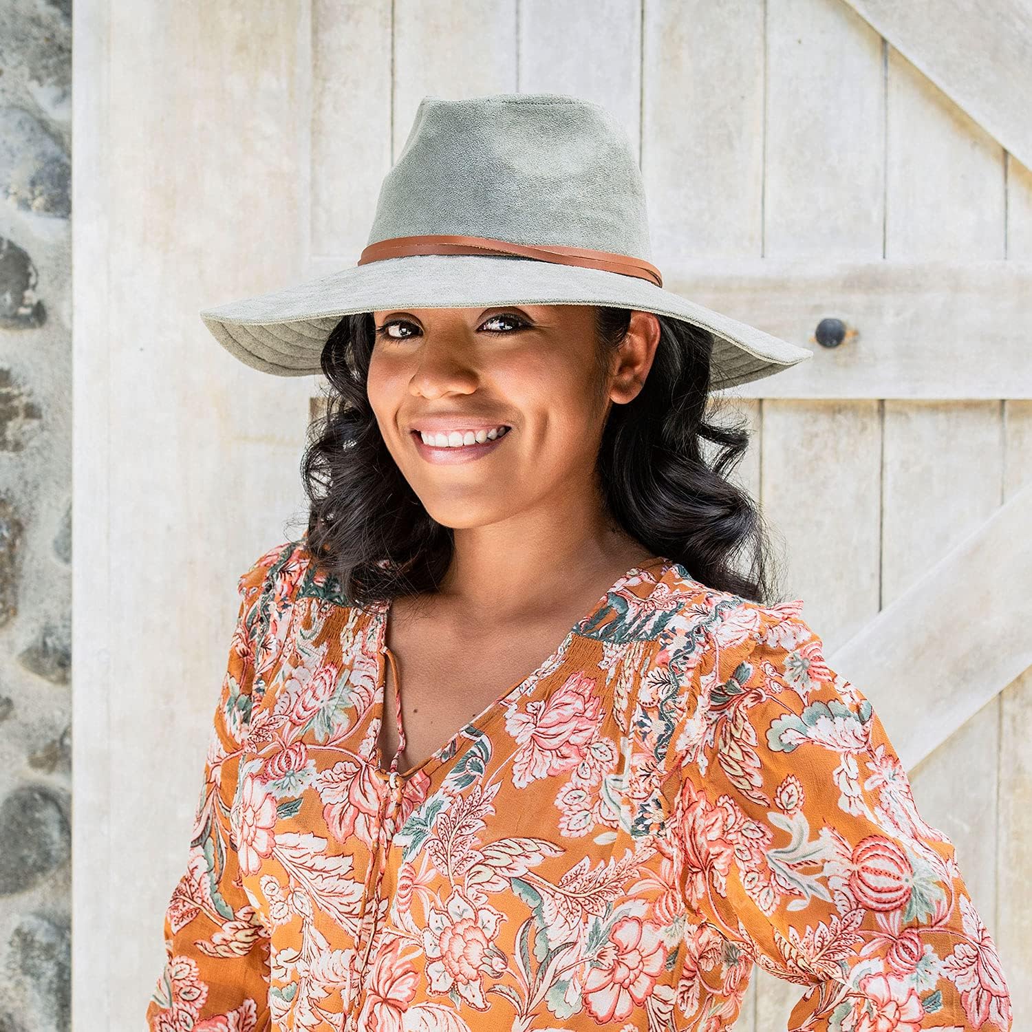 Wallaroo Hat Company Women's Telluride Fedora – UPF 50+ Sun Protection, Wide Brim Sun Hat, Packable, Adjustable