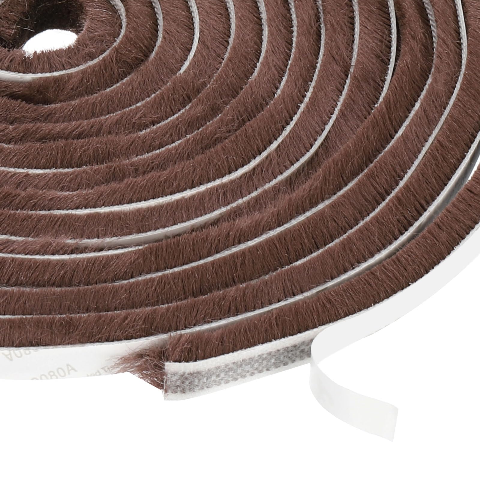 Joint d'étanchéité autocollant marron de 5m pour porte coulissante