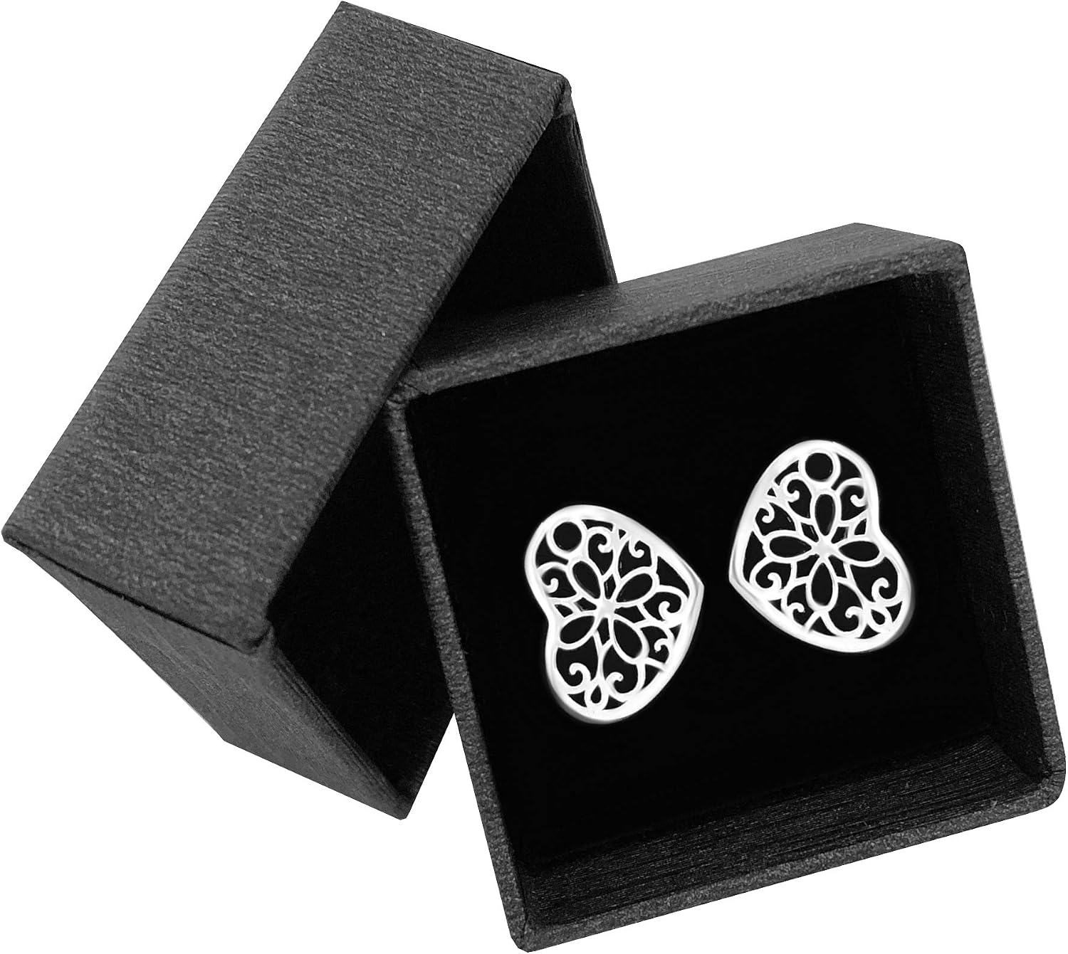 SOFIA MILANI - Women's Earrings 925 Silver - Heart Stud Earrings - 20061 - Image 3