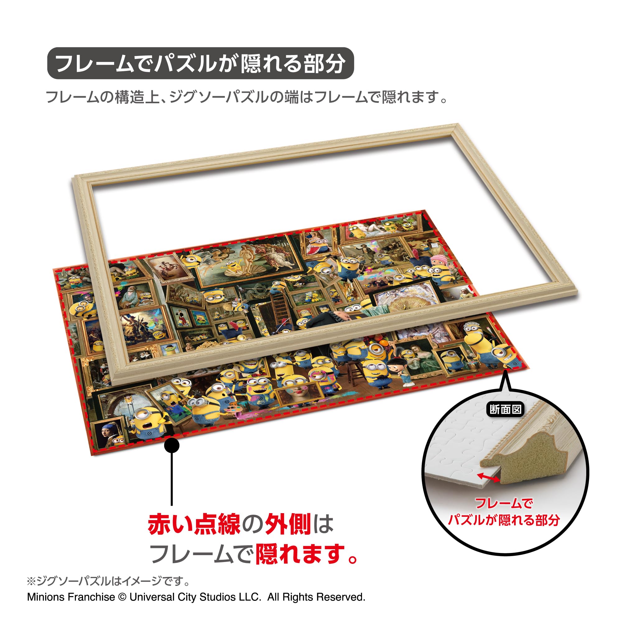 Yanoman 17000-1002 Puzzle Frame, Vintage Frame, Classic 10, White