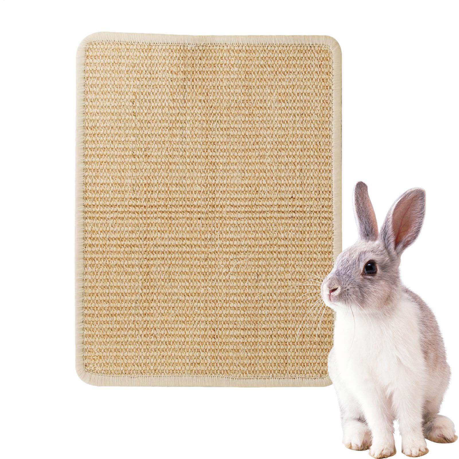 Bunny Scratching Pad Giocattolo Mordicchio per Gabbia Conigli | per Lettini, Protezione Mobili e Gabbia per Rosicchiare, e Nidificazione
