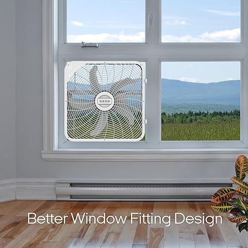 Miniatura 3 de Aspen Ventilador de caja de 20 pulgadas con control remoto, ventiladores de caja pequeña, ventiladores de caja de ventana para el hogar, 3