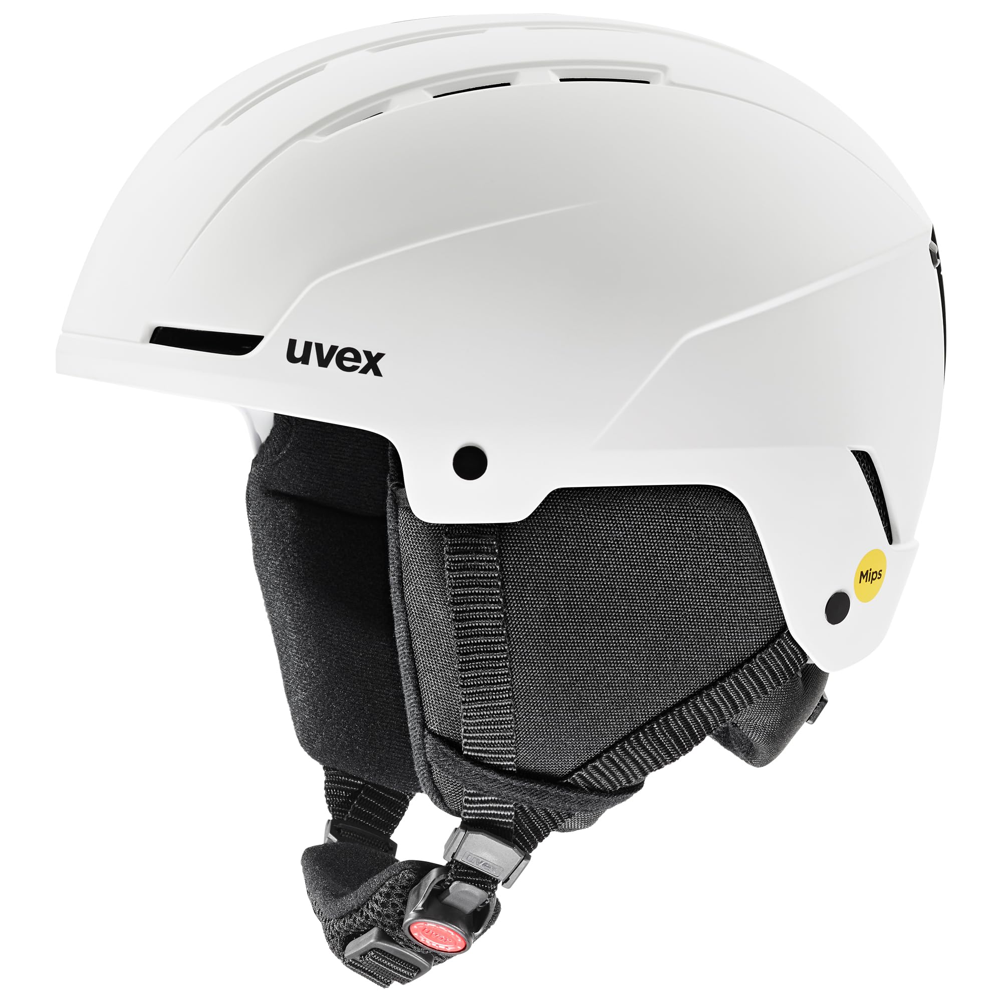 uvex glance MIPS - casco da sci robusto per adulti - regolazione individuale delle dimensioni - aerazione ottimizzata - white matt - 54-58 cm