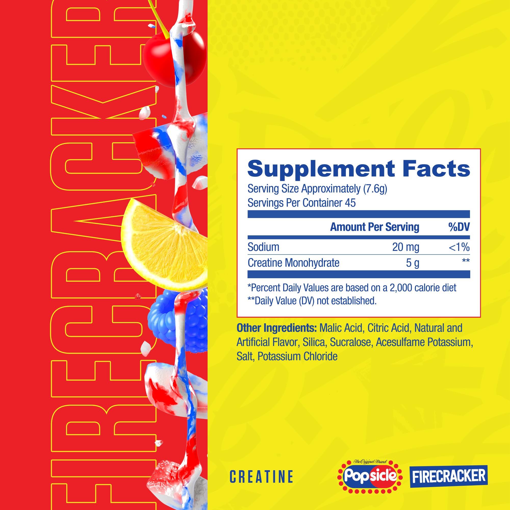 Ryse Creatine Monohydrate Powder - Popsicle Firecracker - Supports Men & Women Lean Muscle Growth, Strength, Power, and Endurance - Helps Reduce Fatigue and Improve Workout Recovery - 45 Servings — Amazon image 2