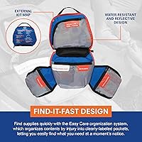 Vista 4 de Adventure Medical Kits Mountain Series, Backpacker Medical Kit - 96 Pieces, blue/orange, one size (0100-1003)