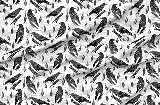 Spoonflower Dark Academia Poe Cotton Fabric