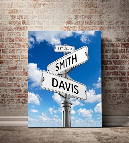 Miniatura 1 de Regalos personalizados para pareja para ella, impresión personalizada de letrero de calle, regalo para aniversario, boda, regalo para cumpleaños, el