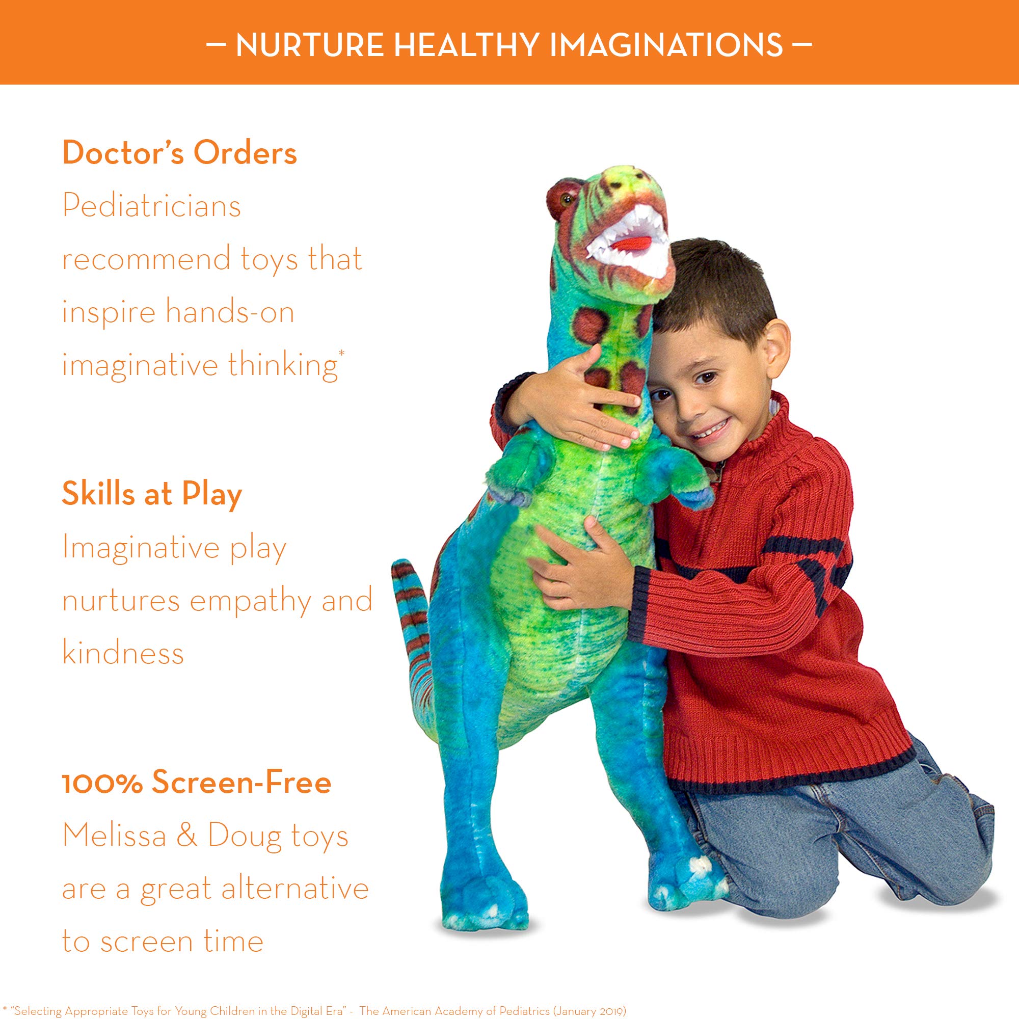 melissa and doug stuffed dinosaur