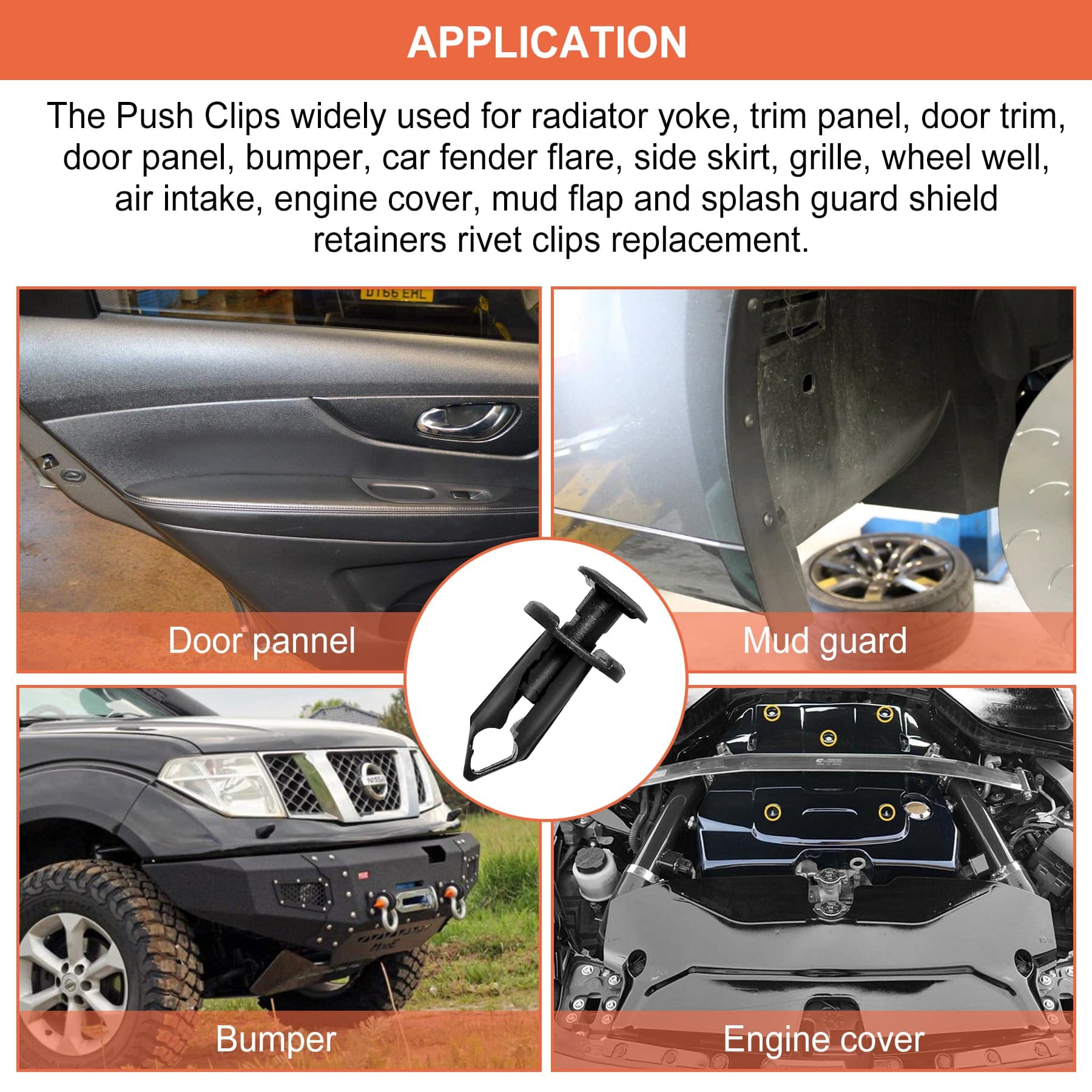 Engine Splash Shield Body Bolts Screws Fender Bumper Clips Rivets