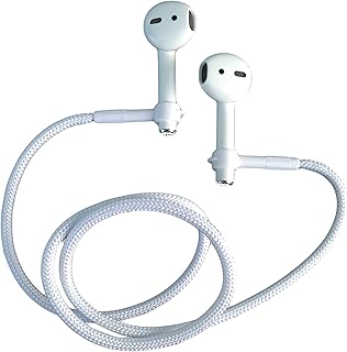 EARBUDi Cord - Soft 22 Inches Leash or Necklace That Holds Around Your Neck, Compatible with Many Wireless Buds, White