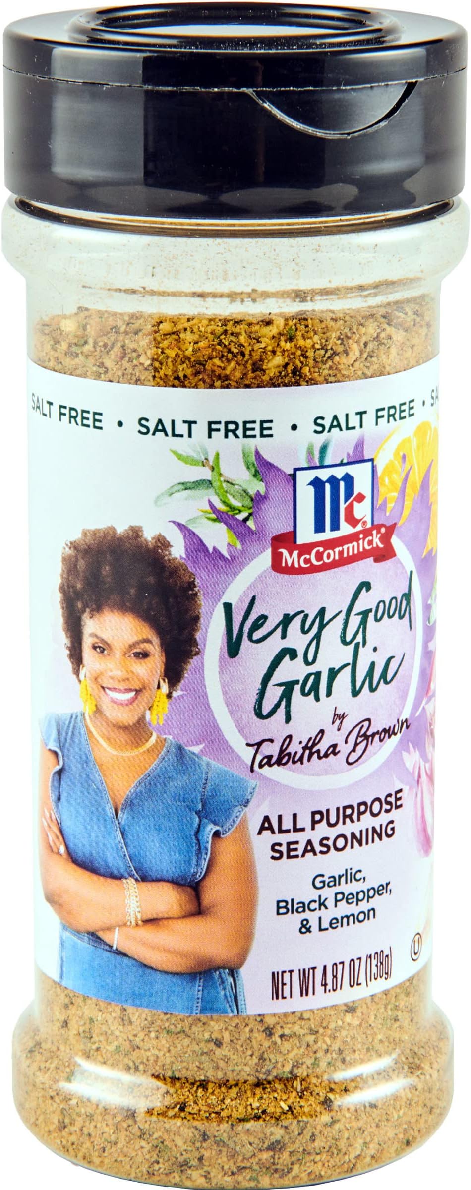 McCormick Very Good Garlic All Purpose Seasoning by Tabitha Brown, 4.87 oz