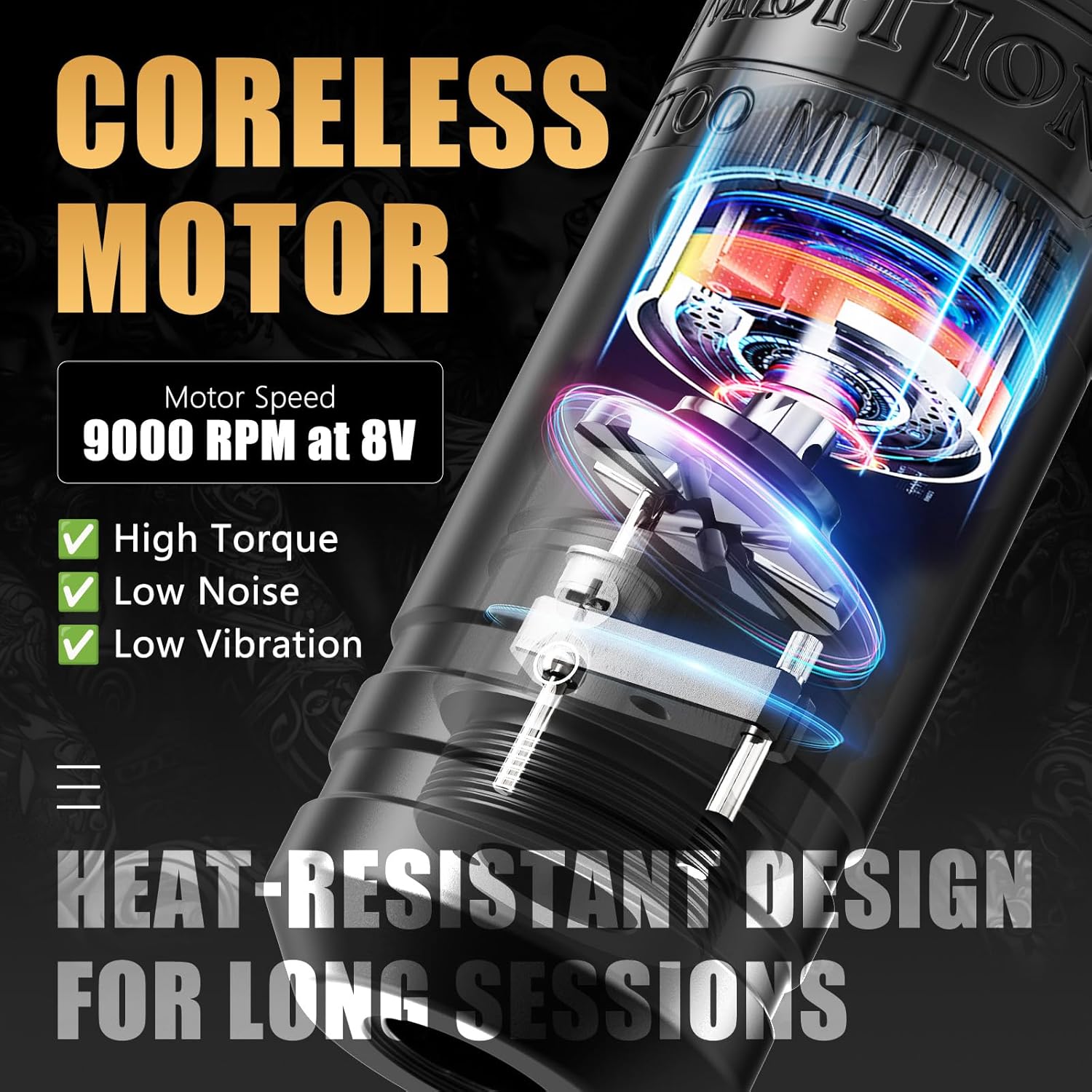Coreless Motor of Ambition C1 Tattoo Machine