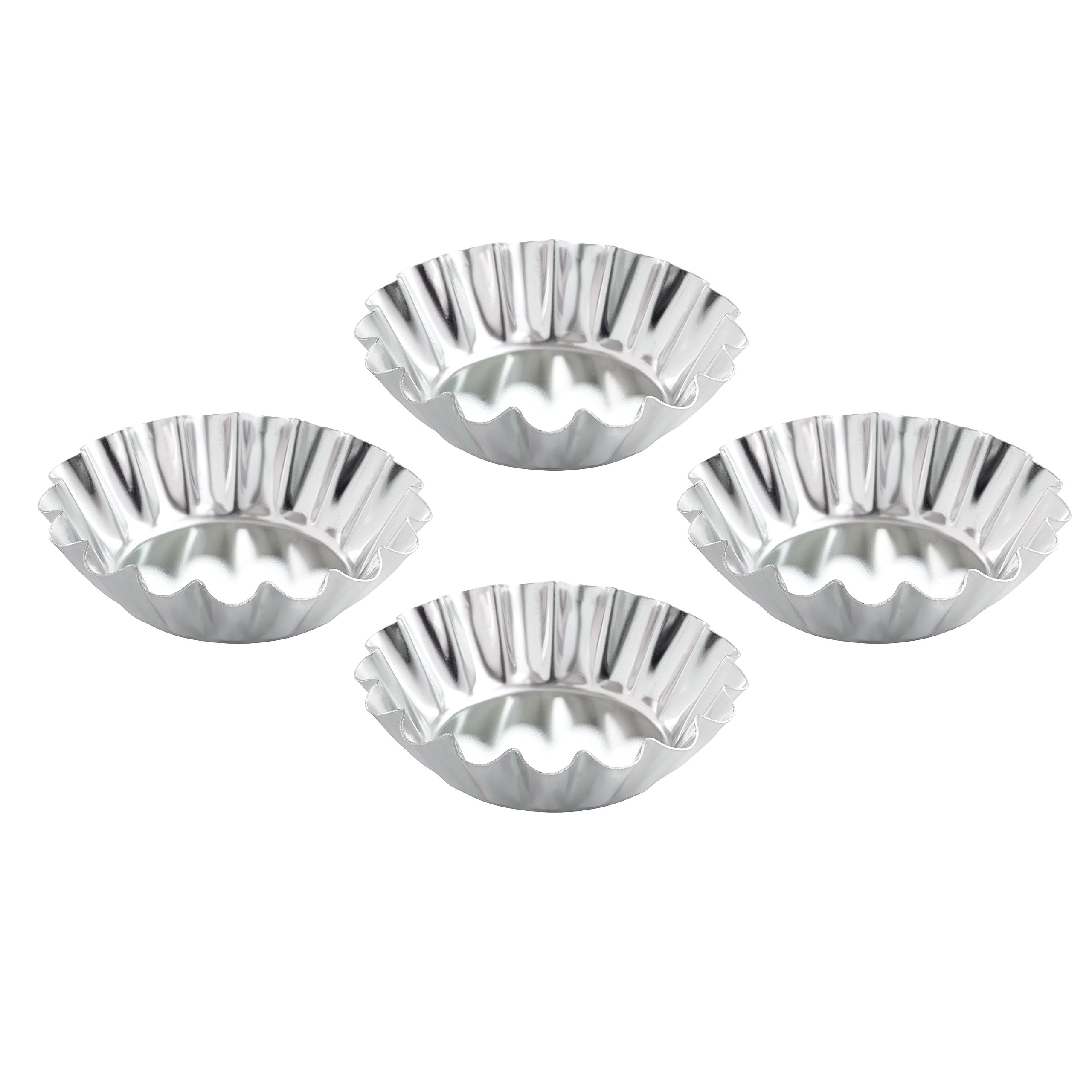 Mrs. Anderson's Baking 22007 Harold Import Company Tartlet Molds, Silver