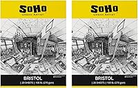 Vista 7 de SoHo Urban Artist Bristol - Bloques de papel Bristol suaves para bocetos, carbón, lápices de colores, tintas y mucho más. - 9 x 12 pulgadas