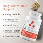 atplab Total Defense, 120 Caps - Multivitamin/Multimineral Supplement for Adults - Zinc & Vitamin D3 with B Vitamins (B1, B2, B3, B6, B12), Copper & Magnesium, Daily Wellness Support