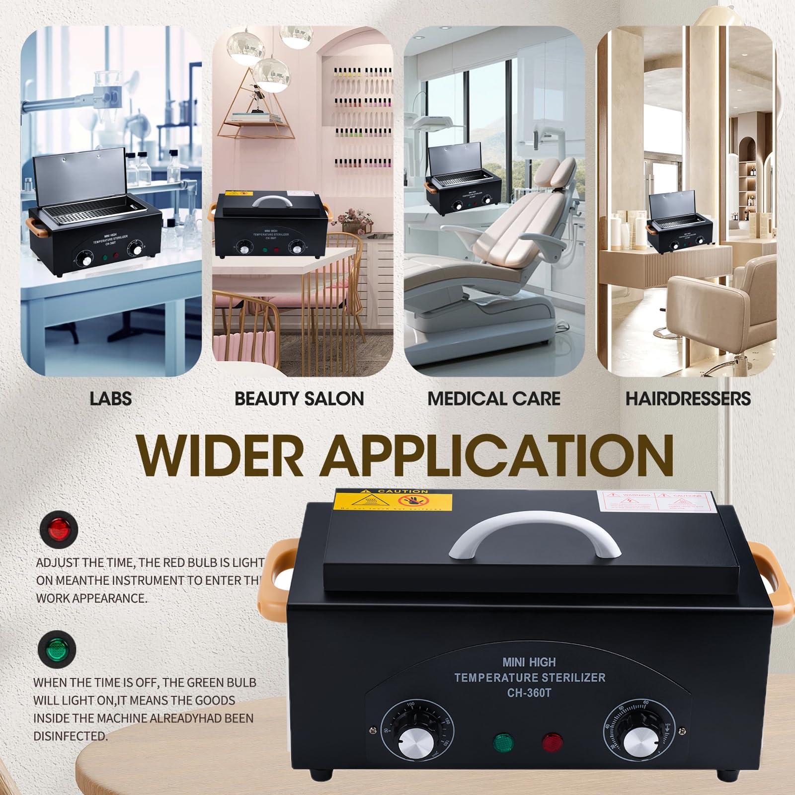 High Temperature Dry Heat Cleaning Box, 300W 1.5L