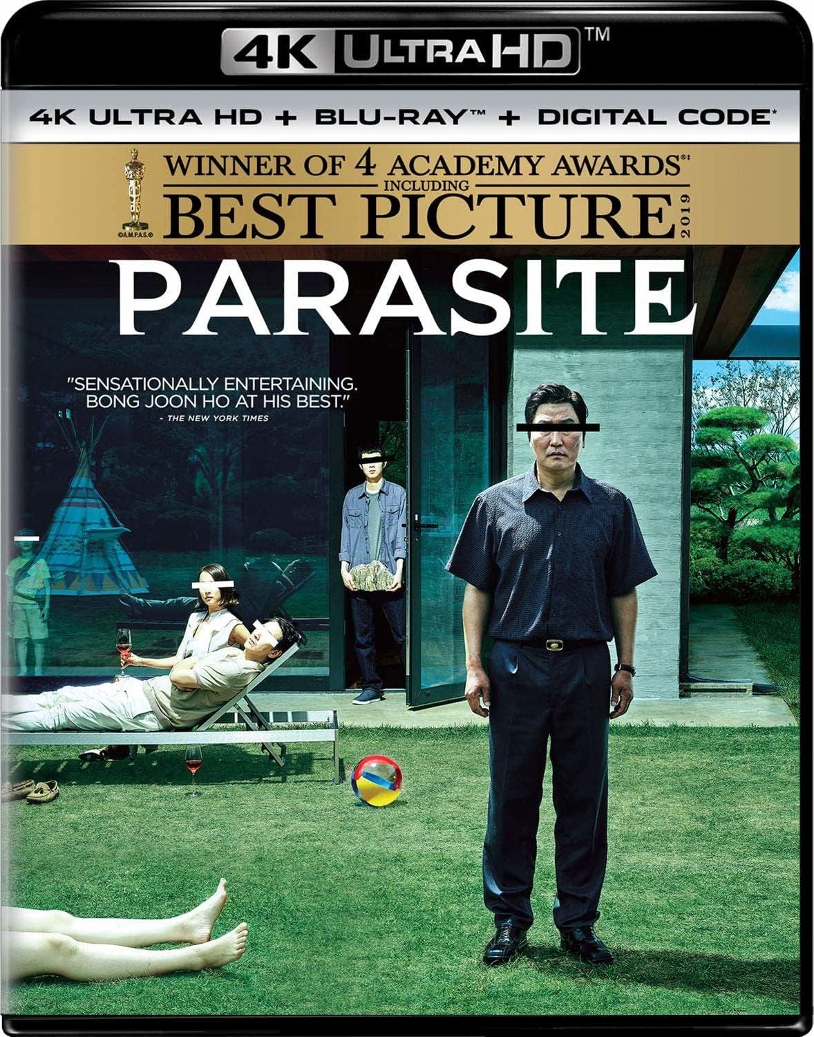Parasite - 기생충 / Gisaengchung / 4K Ultra HD + Blu-ray + Digital Code - Starring: Song Kang-ho, Jo Yeo-Jeong, Woo-sik Choi, So-dam Park, Seo Joon Park, Hye-jin Jang - US IMPORT - REGION A