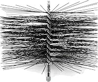 Vista 8 de Midwest Hearth Cepillo de limpieza de chimenea de alambre cuadrado (cuadrado de 6 pulgadas) fabricado en EE. UU