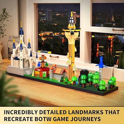 Miniatura 7 de BOTW Skyline Architecture and Collection - Juegos de construcción que incluyen espada maestra, bosque brumoso, torre Sheikah, templo del tiempo,