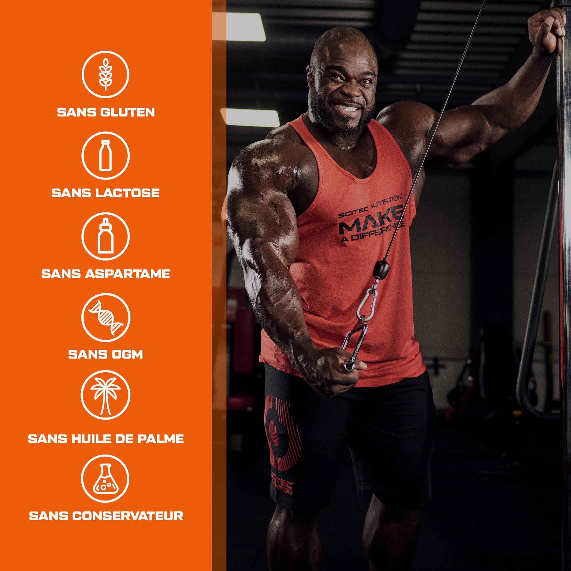Scitec Nutrition Jumbo Hardcore - Gainer, matrice protéinée et glucidique | Riche en protéines - Superaliments - Créatine et acides aminés - Sans gluten ni lactose - 5355 g, Chocolat