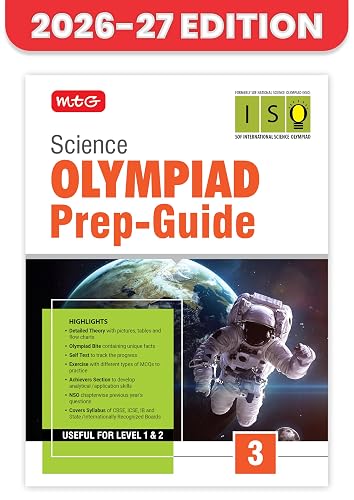 MTG Science (ISO) Olympiad Prep Guide Class 3 | Detailed Theory, Exercise with Self Test For Practice | SOF Olympiad Books For Exam 2026-27 (Useful For Level-1 & 2)
