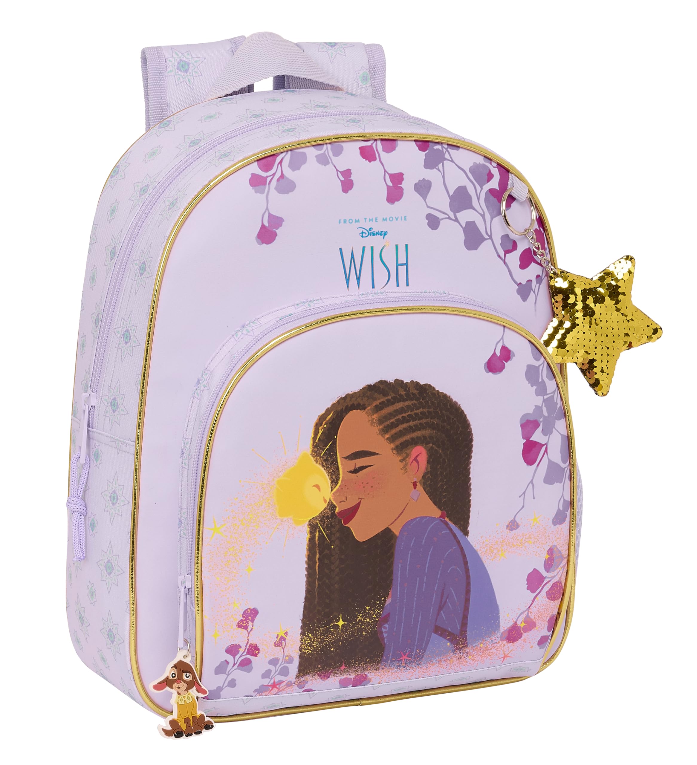 Safta WISH - Mochila Infantil, Ideal para Niños de Diferentes Edades, Cómoda y Versátil, Calidad y Resistencia, 28x10x34 cm, Color Lila