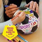 Kit de Coloration de Balle de Soccer pour Enfants - Cadeaux de football pour les filles & Hommes - Cadeaux de sport - 3 4 5 6 7 8 Cadeau d'anniversaire de l'année garçon - Kits d'artisanat pour les enfants 4-8 ans - Jouets pour garçons 4 Année - Accessoires de jeux