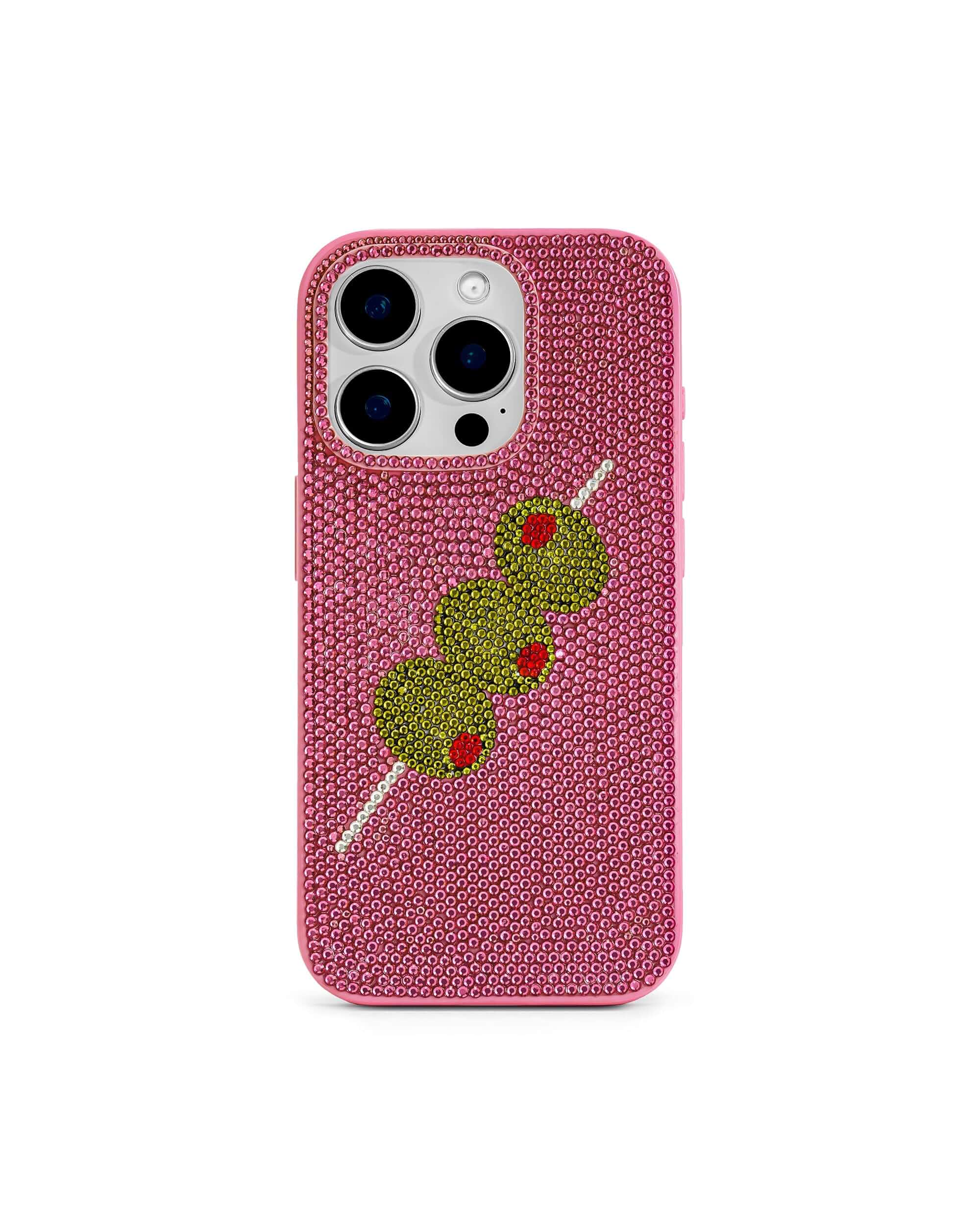 JW PEI Olive Skewer Rhinestone Phone Case – Pink