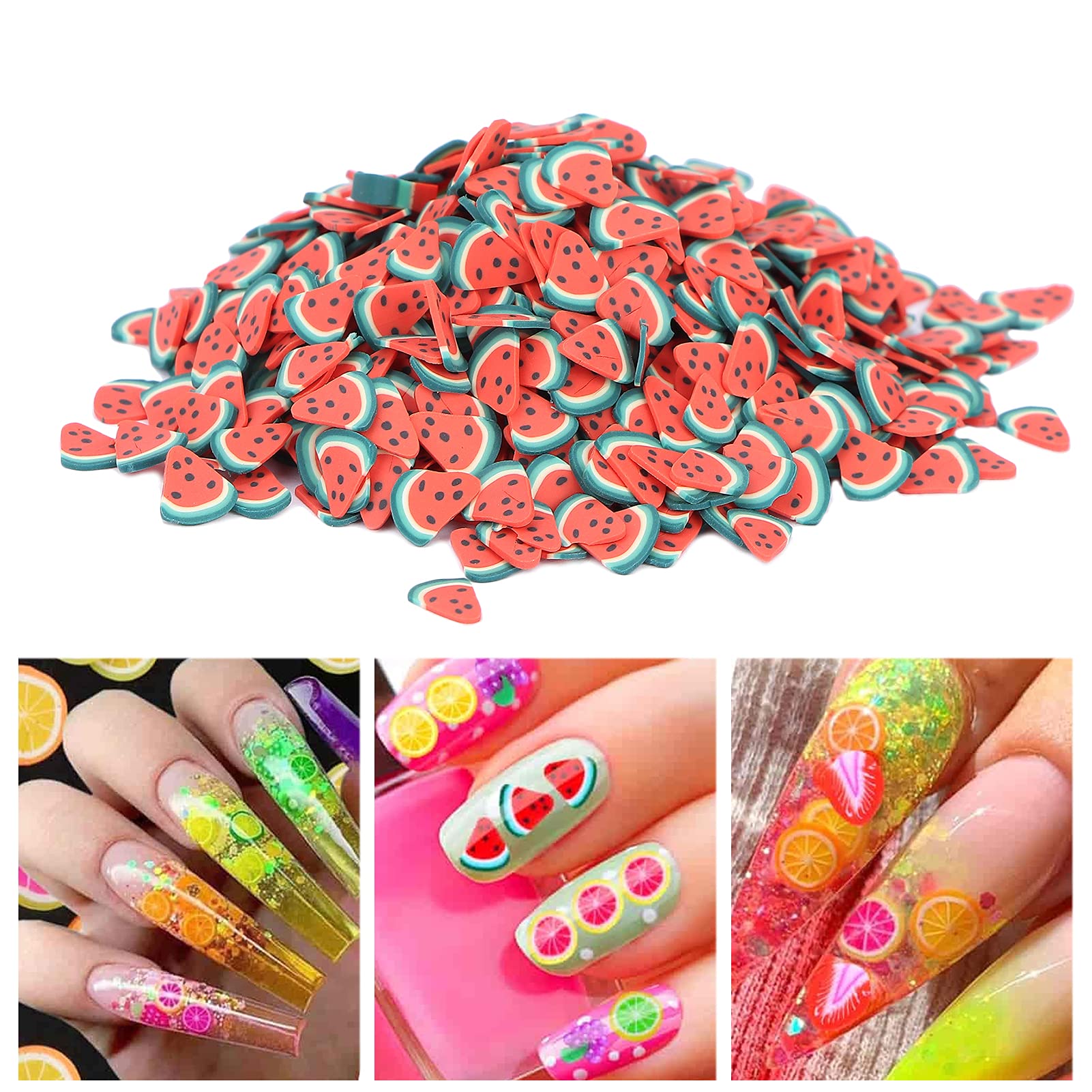 Frutta Morbida In Argilla Polimerica Per Resina | Fette Decorative Fai Da Te Per Gioielli E Nail Art | 12 Colori - 2