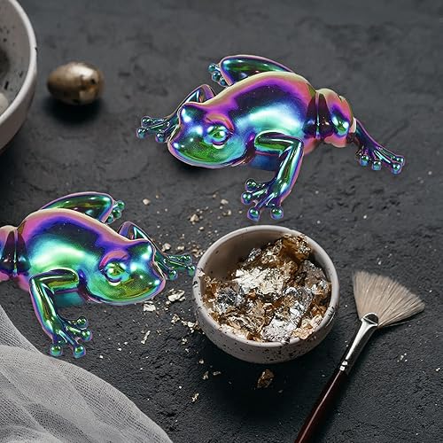 Miniatura 6 de 2 moldes de resina en forma de rana, moldes de silicona de animales 3D lindos moldes de resina para fundición epoxi, molde de rana de exhibición