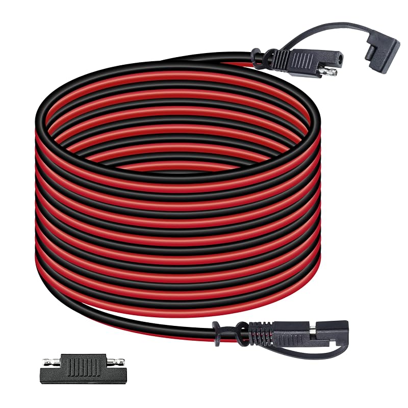 Cabo de extensão SAE BFXM 16 AWG com conexão rápida para 12–24 V DC – 7,62 m
