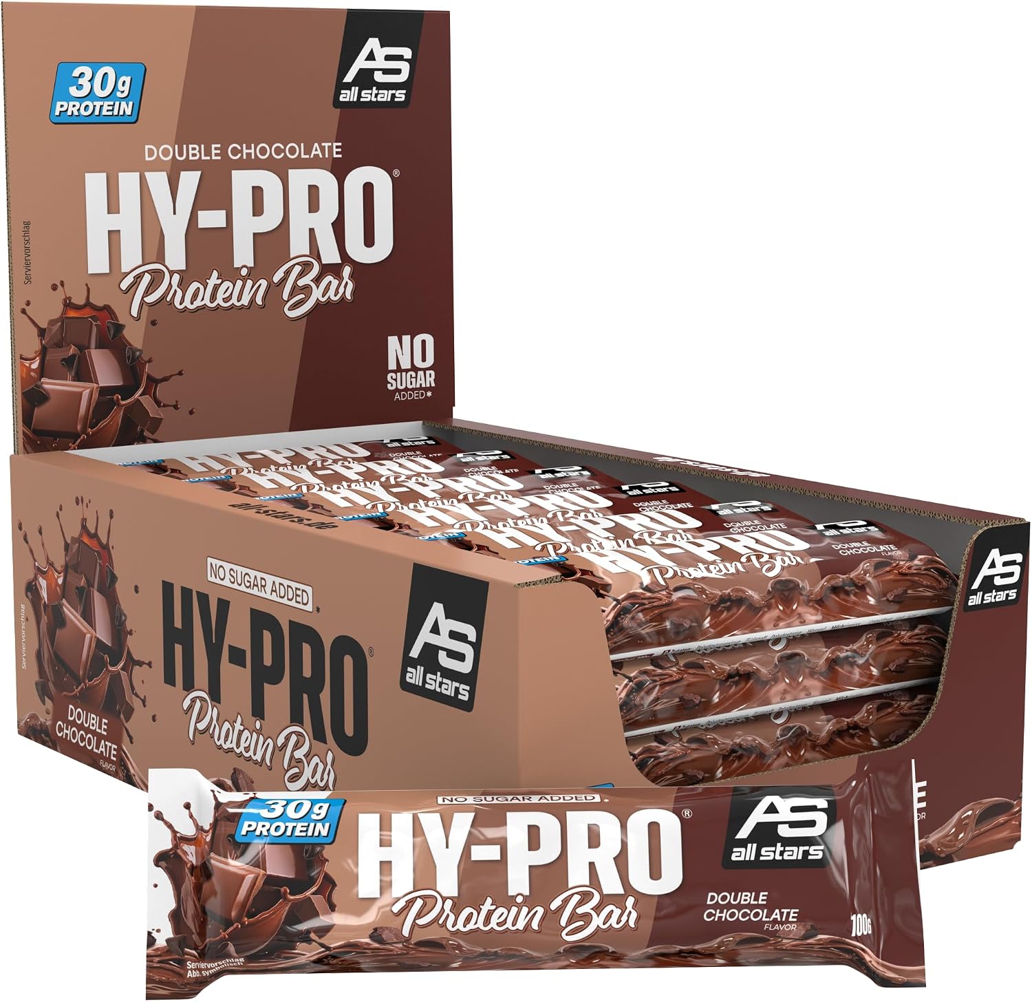 ALL STARS Hy-Pro Big Protein Bar 24 x 100 g Double Chocolate
