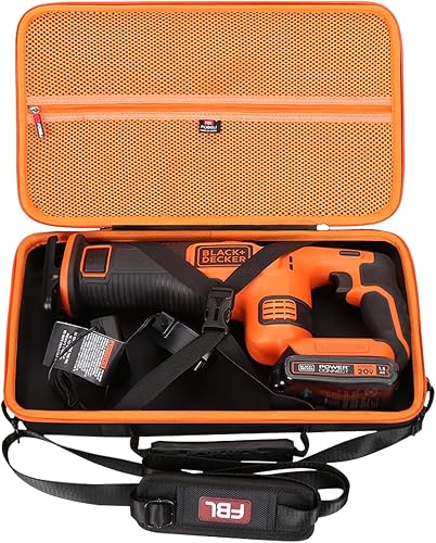 Hard Case for BLACK+DECKER 20V MAX Cordless Reciprocating Saw Kit (BDCR20B/BDCR20C)/DEWALT 20V MAX XR Reciprocating Saw (DCS367B / DCS387B)