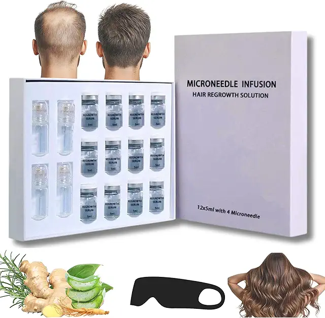 Système de Repousse des Cheveux PRP - Micro-Infusion Indolore (4+12 Kombi)