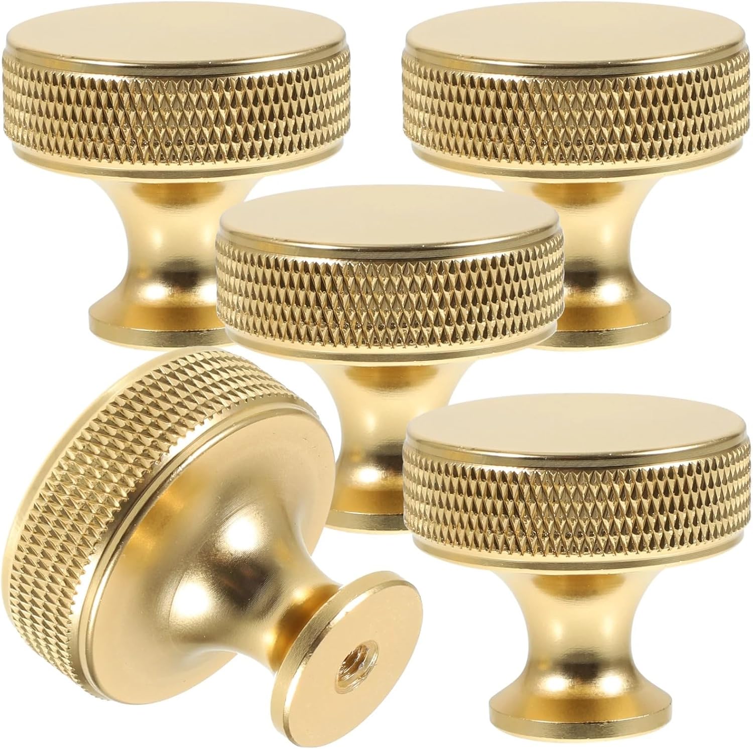 Cabinet Pull Aluminum Alloy Kitchen Door Handle Wardrobe Drawer Pulls Dresser Handles Furniture 5Pcs