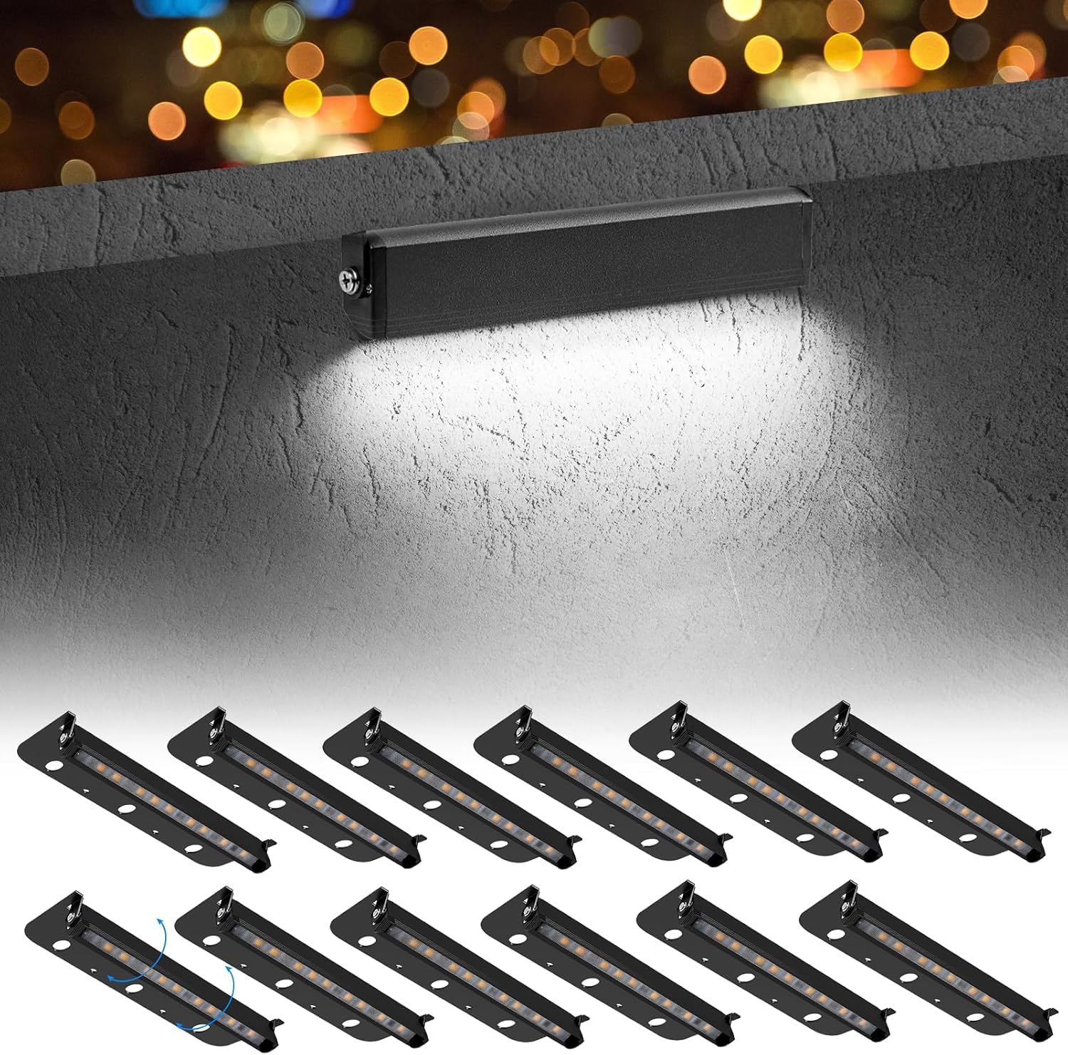 Photo 1 of Kwinmyso 12-Pack Hardscape Lights