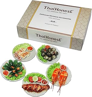 25 Seafood Recipes for a Crowd That Are Easy to Serve 89 Mixed 5 Assorted Seafood Dollhouse Miniature Food,Tiny Food