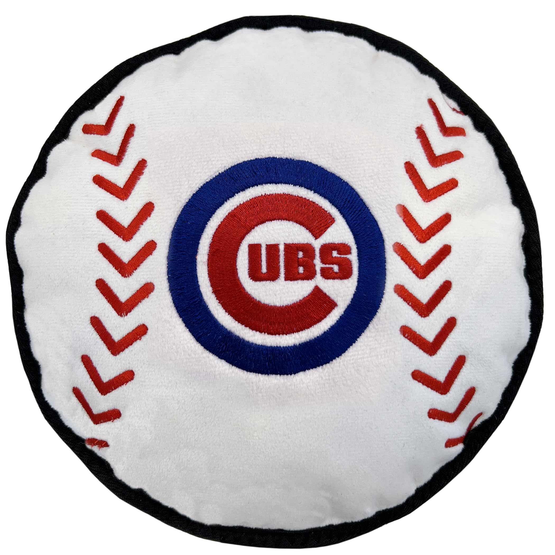 Pets First MLB Chicago Cubs Baseball Tough Toy for Dogs, Best MLB Dog Toy with Team Logo