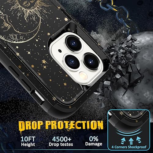 Miniatura 9 de Plakill Funda para iPhone 13 Mini, diseño 3 en 1, diseño de collage resistente, protección a prueba de golpes, 13 mini fundas para mujeres, hombres,