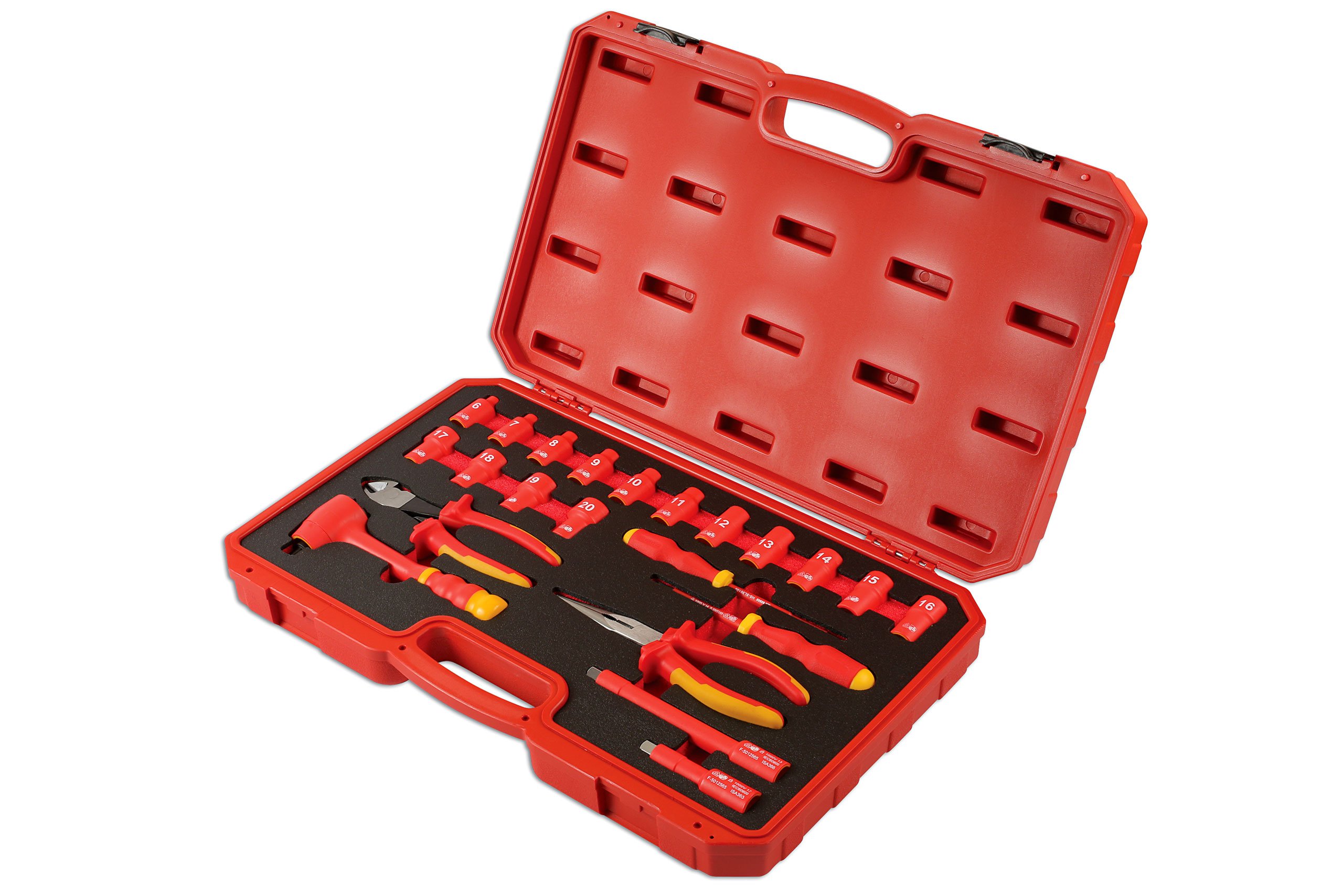 LASER TOOLS 6146 Kit utensili elettrici rosso/giallo