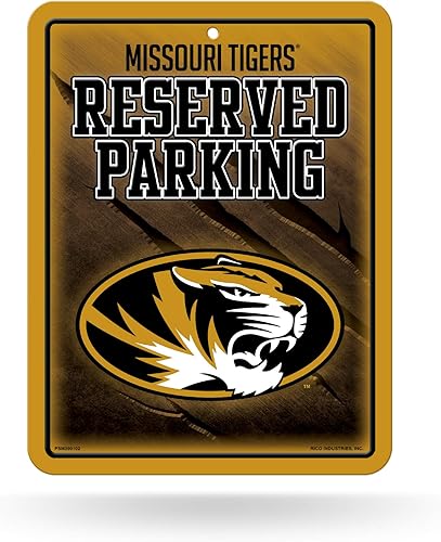 Vista 55 de Letrero de metal NCAA de 8.5 x 11 pulgadas, ideal para cueva de hombre, dormitorio, oficina, decoración del hogar Primario