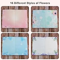 Vista 8 de Colorido cuaderno de tapa dura en blanco, diario para mujeres, bonitos diarios de flores para escribir cuadernos, diario personal, 256 páginas