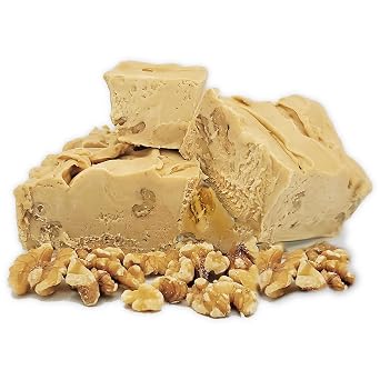 The Amish-Buggy Home Made Creamy Peanut Butter English Walnut Fudge - 1 Lb Box
