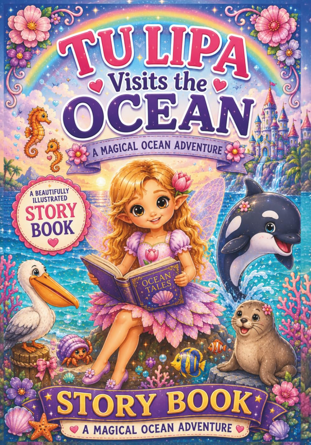 Tulipa Visits the Ocean Storybook; A Captivating Fairy Marine Animals Reading Picture Book for Kids (The Tulipa Fairy Princess Adventure Series)