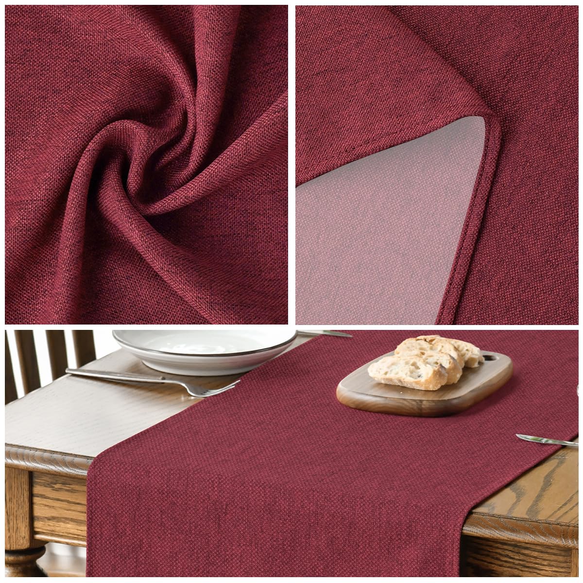 Artoid Mode Dark Red Summer Table Runner - Image 4