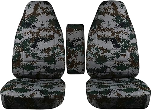 Miniatura 6 de TOTALLY COVERS Compatible con Ford RangerExplorerExplorer Sport y Mazda NavajoB-Series Camo TruckSUV con funda de reposabrazos central camuflaje de