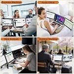 KEFEYA Laptop Screen Extender - 15.6" Laptop Monitor Extender, FHD 1080P Portable Triple Monitor for Laptops 13-17.3", 2 Cable Connection Plug & Play for Windows/Mac/Dex/Chrome/Surface