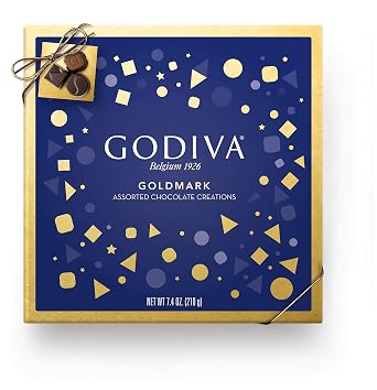 Godiva Chocolatier Goldmark Assorted Chocolate Gift Box, Premium Chocolate, Chocolate Treats, Great as a Gift, 17 pc, 7.4 Ounce