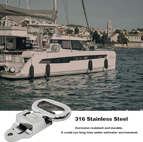 Miniatura 5 de Mástil plegable de acero inoxidable 316, escalón de popa de grado marino para lancha pesada Dudy plegable para cama utilitaria, seguridad para