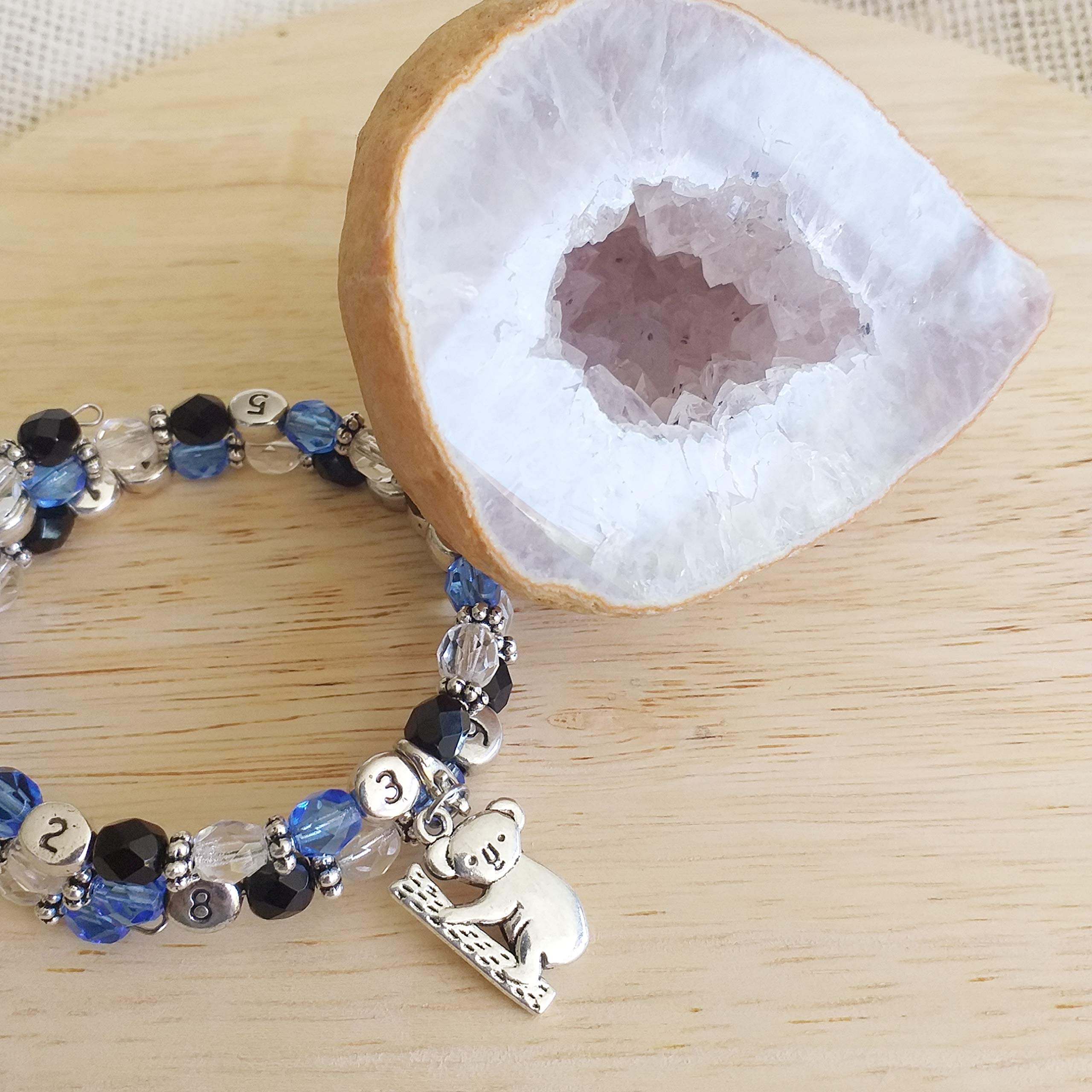 Bracelet d'allaitement - permet de noter l'heure de la dernière tétée ou dernier biberon - modèle Nakry